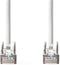 Nedis CAT6a netwerkkabel - SF/UTP - RJ45 Male - RJ45 Male - 7.50 m - Rond - PVC - Wit - Label