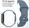 imoshion Siliconen bandje - Geschikt voor Fitbit Charge 6, Charge 5 - Blauw - S