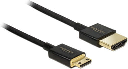 Delock HDMI-A/HDMI Mini-C - 2 m - 4K 60Hz - Zwart