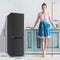 CHiQ FBM157L42 - Koel-vriescombinatie - 157 Liter - Low Frost - Hoogte 144 cm - Dark Stainless Steel