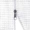 vidaXL - Tuinkas - met - stalen - frame - 36 - m² - 18x2x2 - m - wit
