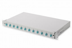 Fibre optic cable Digitus DIGITUS Caja de empalme de fibra óptica, equipada, LC, OM3 Grey