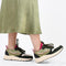 PS Poelman Carocel - Lage Sneakers - Imitatie Leren Suedè PU - Donker Groen Goud - Maat 41