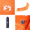 vidaXL - Kampeermatras - met - kussen - zelfopblazend - 1-persoons - oranje