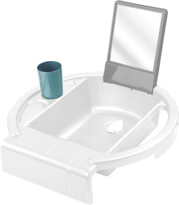 Kiddy Wash Kinderwastafel - 38,5 x 38 x 10 cm - Wit/Grijs