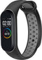 iMoshion Bandje Geschikt voor Xiaomi Mi Band 3 / 4 - iMoshion Siliconen sport band met inkliksysteem ronde drukknoop - Zwart