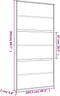 vidaXL - Schuifdeur - 102,5x205 - cm - mat - ESG-glas - en - aluminium - goudkleurig