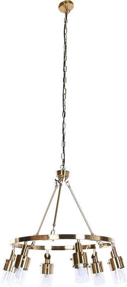 Plafondlamp DKD Home Decor 66 x 66 x 60 cm Kristal Gouden Metaal 40 W