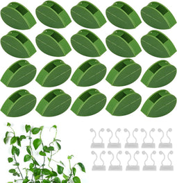 Multifunctionele Plantenclips - Voor Klimplanten en Wanddecoratie - 60 Stuks, Groen & Wit, voor Tuin en Thuis