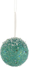 J-Line Bal Hangend Glitter Parels Azuur Groen Large