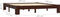vidaXL - Bedframe - massief - grenenhout - donkerbruin - 180x200 - cm