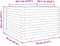 vidaXL - Plantenbak - 70x70x49,5 - cm - massief - douglashout