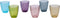 Cosy & Trendy Drinkglazen - 12x st - gekleurd - 310 ml - waterglazen - Cosy Moments Streetfood - glazen