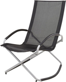 ProGarden Schommelstoel inklapbaar zwart