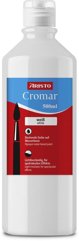 Aristo verf - Cromar - acrylverf - 500ml - wit - AR-30930