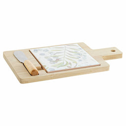 Set voor voorgerechtjes DKD Home Decor 21,5 x 11,8 x 1,5 cm Natuurlijk Multicolour Keramiek