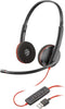 POLY Blackwire C3220 - Headset - Bedraad USB - Zwart