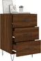 vidaXL - Nachtkastje - 40x40x66 - cm - bewerkt - hout - bruin - eikenkleur