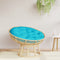 vidaXL - Zitkussen - rond - Ø - 100x11 - cm - oxford - stof - turquoise