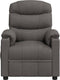 vidaXL Fauteuil verstelbaar stof donkergrijs