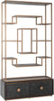Richmond Interiors Wandkast Hunter 2-laden (Black rustic)