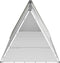 vidaXL - Konijnenhok - 201,5x80,5x71 - cm - gegalvaniseerd - staal - antraciet