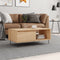 vidaXL - Salontafel - 90x50x36,5 - cm - bewerkt - hout - sonoma - eikenkleurig