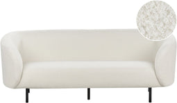 LOEN - Driezitsbank - Wit/Zwart - Bouclé