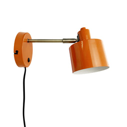 Ocean - Wandlamp - Oranje - Messing