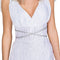 dressforfun - vrouwenkostuum kerstengel XL - lang kleed met vleugels en aureool - wit