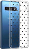 iMoshion Hoesje Geschikt voor Samsung Galaxy S10 Hoesje Siliconen - iMoshion Design hoesje - Transparant / Zwart / Hearts All Over Black