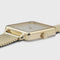 Cluse La Tétragone - Polshorloge - 28.5 mm - Goudkleurig mesh bandje - Wit