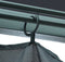 vidaXL - Prieel - met - gordijn - 400x300 - cm - aluminium - antraciet