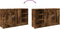 vidaXL - Wastafelkast - 90x29x55 - cm - bewerkt - hout - gerookt - eikenkleurig