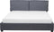 BELFORT - Tweepersoonsbed - Grijs - 180 x 200 cm - Polyester