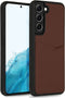 Accezz Samsung Galaxy S22 - Back Cover - Premium Leather Card Slot - Bruin