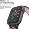 imoshion Sport⁺ bandje - Geschikt voor Apple Watch 1, 2, 3, 4, 5, 6, 7, 8, 9, 10 (42 mm), SE - 38/40/41 mm - Black & Pink - S/M