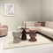 Livingfurn Bijzettafel Kian - Rond - Acaciahout - Off White - 36x35,5x46cm