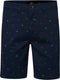 Petrol Industries Enigma - Heren Chino Short - All-over mini print - Blauw - Maat XXL