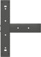 vidaXL - Bartafelpoten - 2 - st - T-vormig - 40x35x(100-101) - cm - staal - antraciet