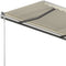 vidaXL - Luifel - vrijstaand - handmatig - uittrekbaar - 450x350 - cm - crèmekleurig
