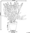 Beliani LAVENDER PLANT - Kunstplant - Groen - Kunststof