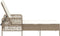 vidaXL - Ligbed - met - Kussen - Beige - Poly - Rattan