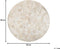 ZEYTIN - Patchwork vloerkleed - Beige - 140 cm - Koeienhuid leer