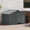 vidaXL Hondenhok - 116,5x103x81,5 cm - Gegalvaniseerd staal - Antraciet