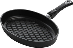 AMT Gastroguss BBQ pan - 35x24 cm - Geschikt voor alle warmtebronnen - Inductie - Duurzaam ontwerp