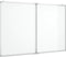 vidaXL Whiteboard magnetisch inklapbaar 120x100x1,7 cm aluminium