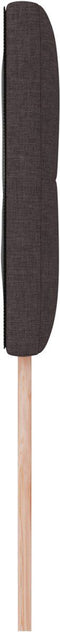 vidaXL - Hoofdbord - met - knoppen, - donkerbruin, - 100 - cm, - stof