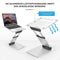 LuxeBass LB569 - Verstelbare Laptopstandaard - Ergonomisch met Warmteafvoer - Zilver