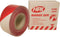 HPX Afzetlint 50 mm x 100 mtr Wit/Rood | Rood/wit